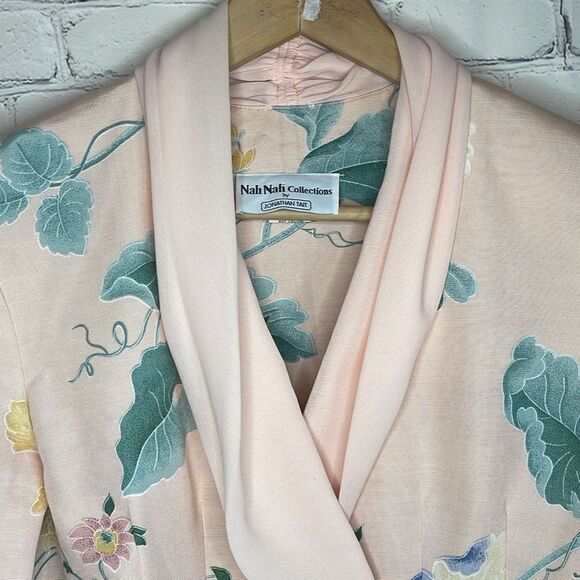 Nah Nah Collections Blazers Vintage Padded Floral with Pearl size 7/8 - Picture 3 of 7